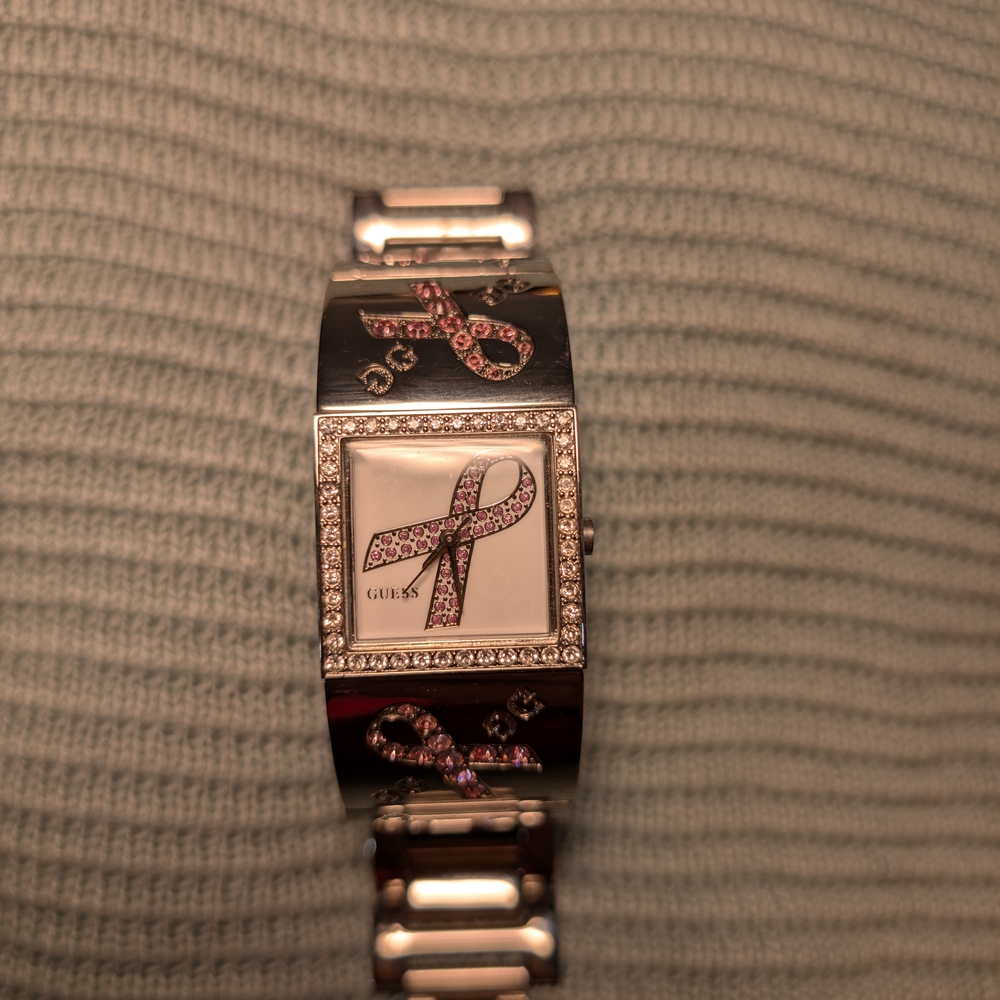 Quick Sale! GUESS Pink Ribbon Awareness Watch - Picture 7 of 7